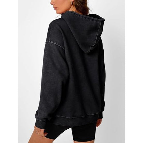 Women Vintage Oversized Pullover Hoodie