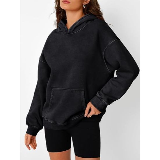 Women Vintage Oversized Pullover Hoodie