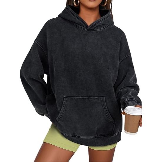 Women Vintage Oversized Pullover Hoodie